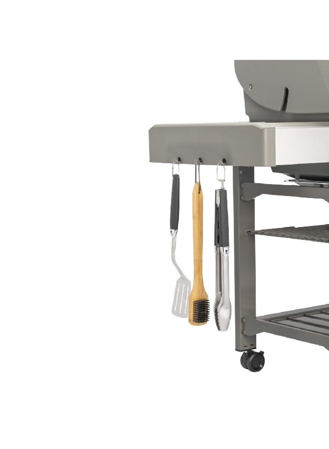 Weber Genesis E-310 3-Burner Stainless Steel Gas Grill with Grease Management System Black and Grey 61011185 - Image 3